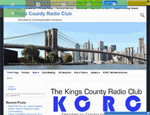 Tablet Screenshot of kingscountyradioclub.com